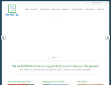 Tablet Screenshot of mjmotelsl.com